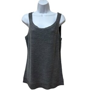 Eileen Fisher Ultra Fine Merino Wool Tank Top Sweater Italian Yarn Size L NEW